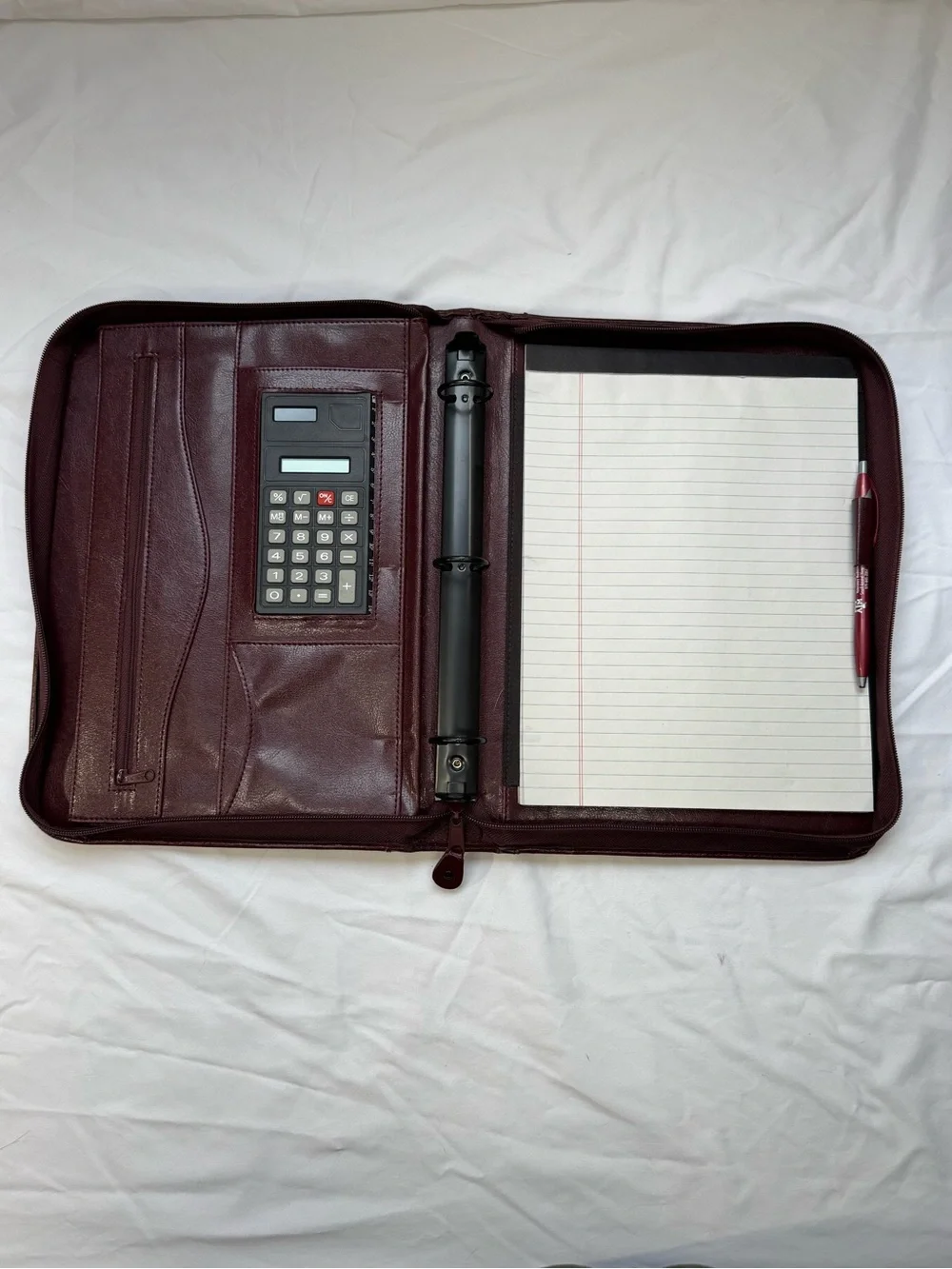 Texas A&M Vet Med Embossed Leather Portfolio Maroon Aggies Grad Gift DVM